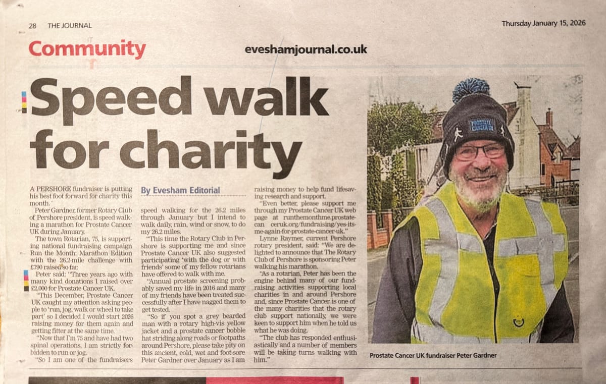 He's made the papers but is he half way or all the way or nearly there?