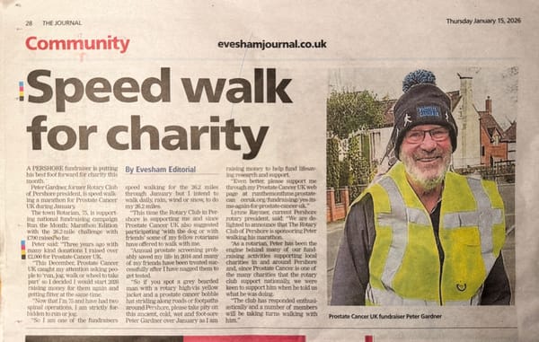 He's made the papers but is he half way or all the way or nearly there?